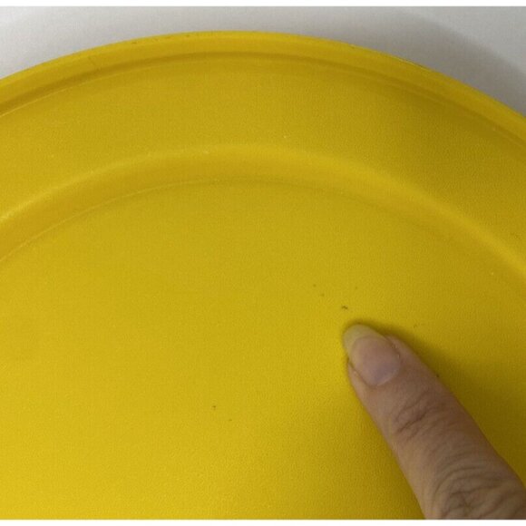 SET OF 2 VINTAGE TUPPERWARE CIRCLE PLATES HARVEST COLORS 1337 - Picture 4 of 5